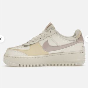 Nike Air Force 1 Shadow Low Sail Platinum Violet, size womens 6, worn twice.